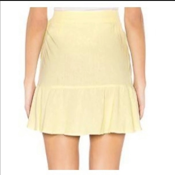 FREE PEOPLE Lemon Gelato Wrap skirt - Picture 3 of 7
